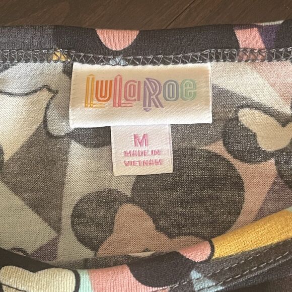 Lularoe Disney Carly Minnie Mouse Midi Dress M Short Sleeves Casual Loose Fit - Picture 5 of 10